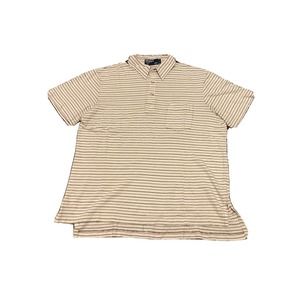 Polo Ralph Lauren Sz L Large Quilted Madras Striped Polo Rugby Golf Shirt Men's